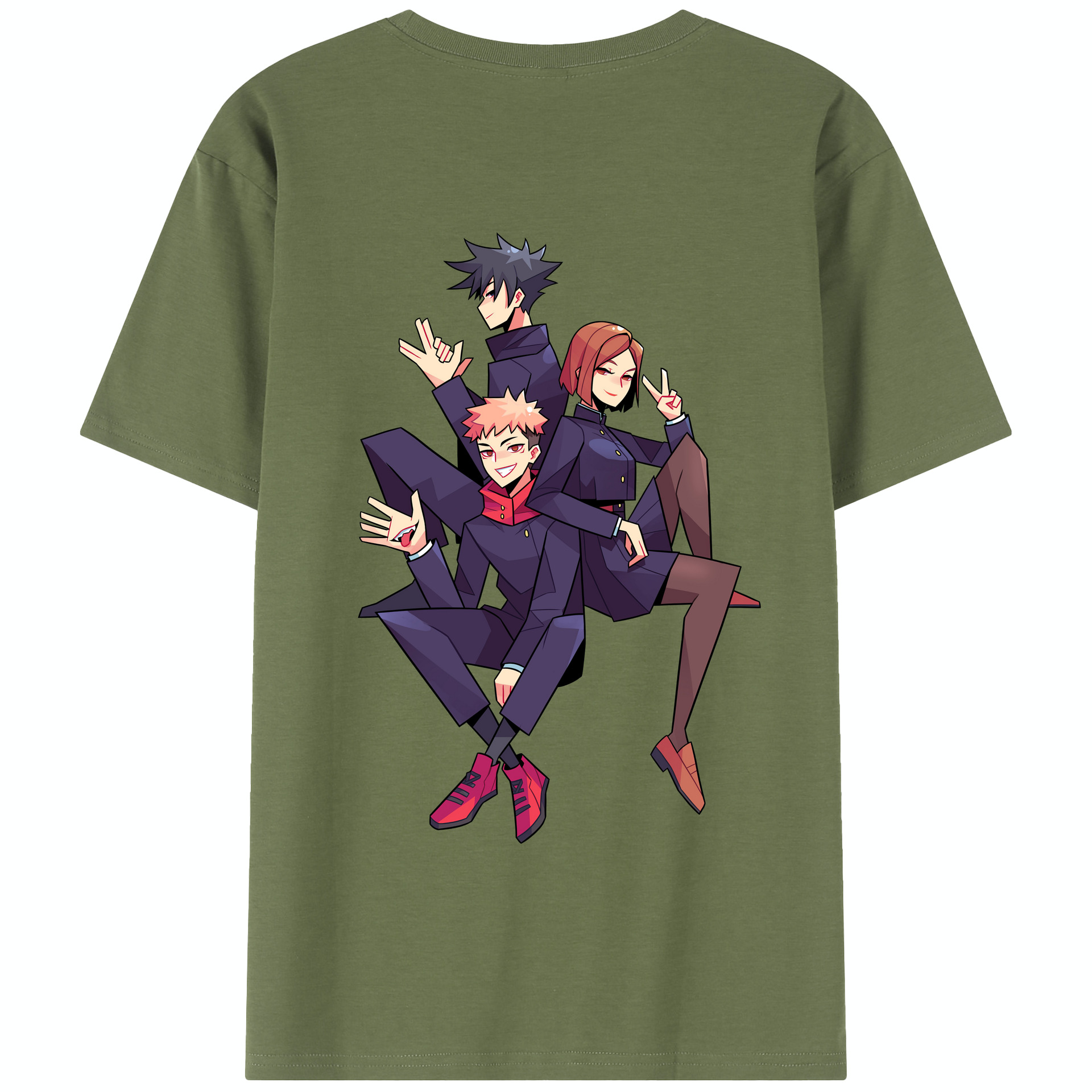 （画像用） 呪術廻戦 Jujutsu Kaisen 綿100％半袖Tシャツ（背面プリント）